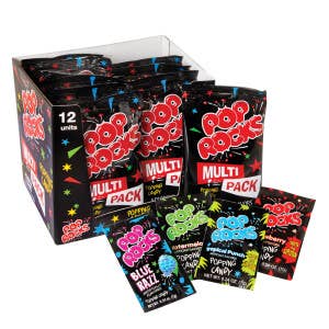L&F Universal Goods - Wholesale Hard Candy - Pop Rocks Multi Pack Popping Candy 4PC/12CT/0.99OZ