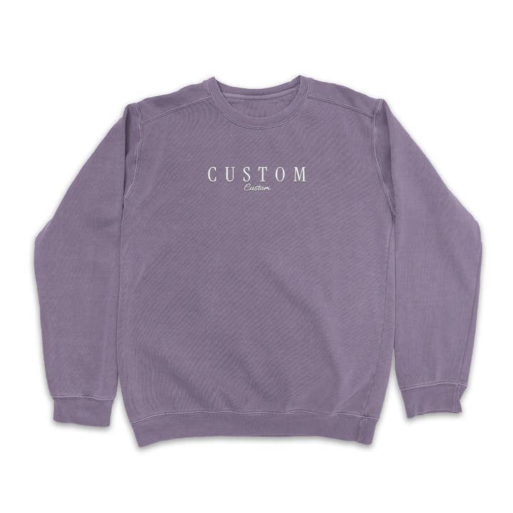 Island View Outfitters - Wholesale Sweatshirt - Unisex - *CUSTOM* Embroidered Wave Wash Crewneck2