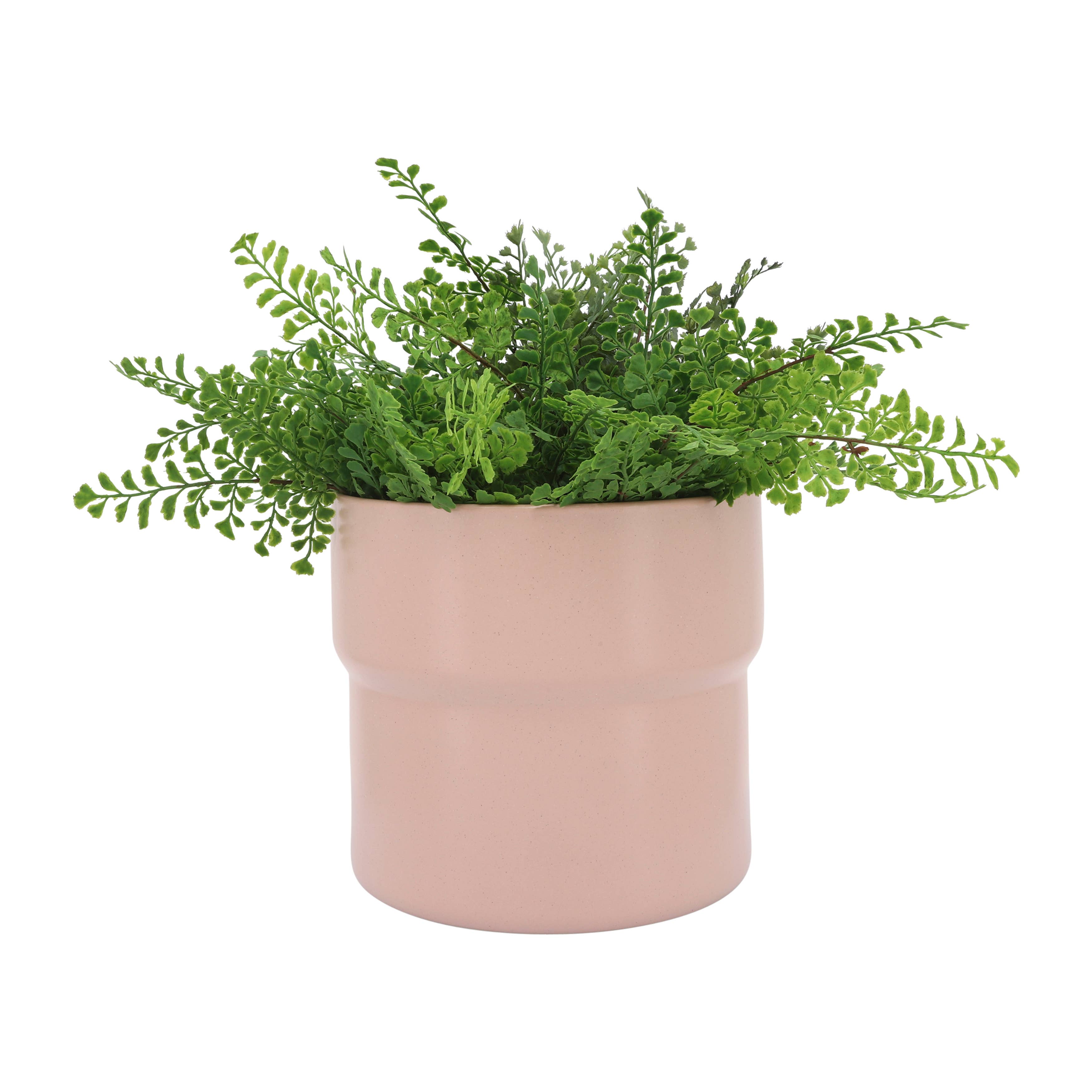 Sagebrook Home - Wholesale Plant Pot - Planters Set of 3 - Pink Ceramic Round Mushroom, 7/9/10 in.7