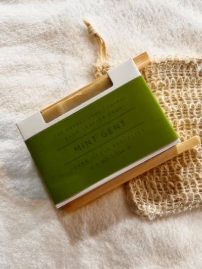 Mint Gent Natural Soap Bar for wholesale by The Carmel Soap Company