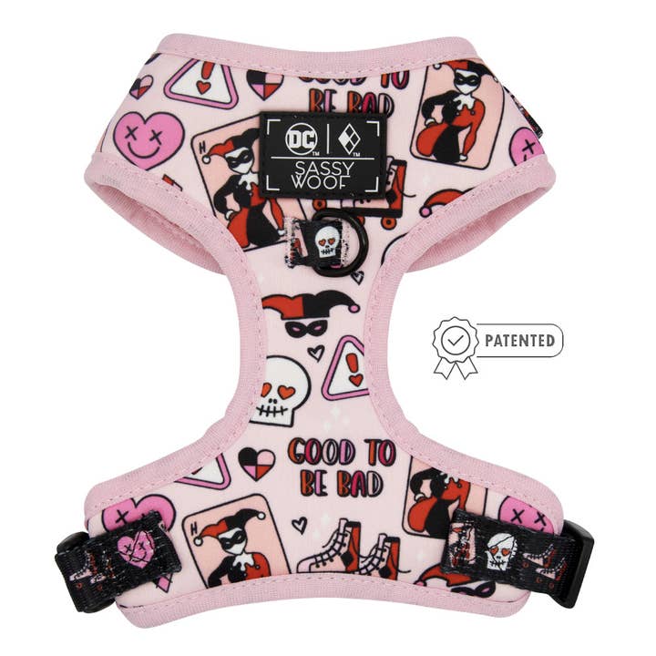 SASSY WOOF - Wholesale Pet Harness - Dog - Dog Adjustable Harness - Harley Quinnâ„¢