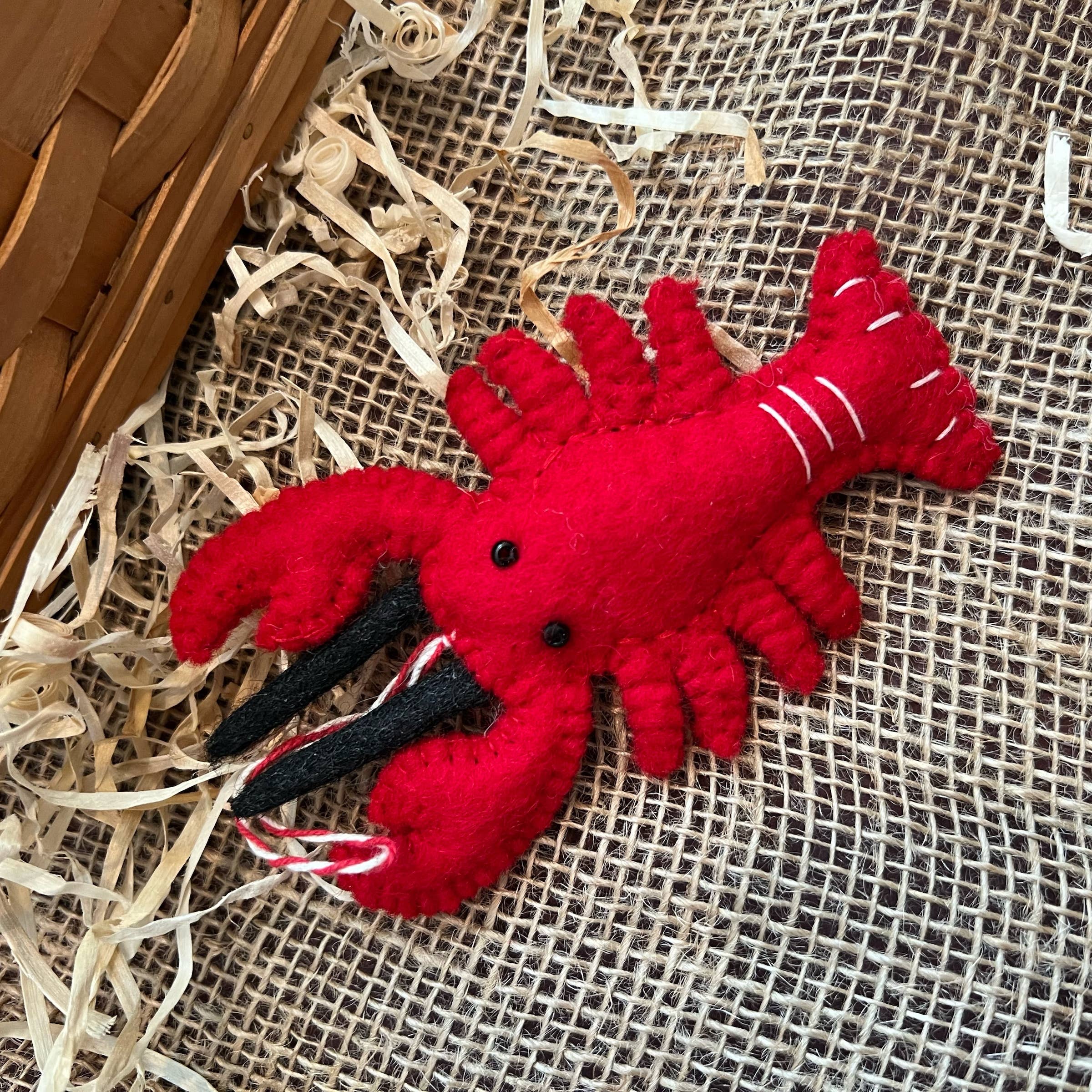 Ornaments 4 Orphans - Wholesale Ornament - Lobster Felt Wool Christmas Ornament1