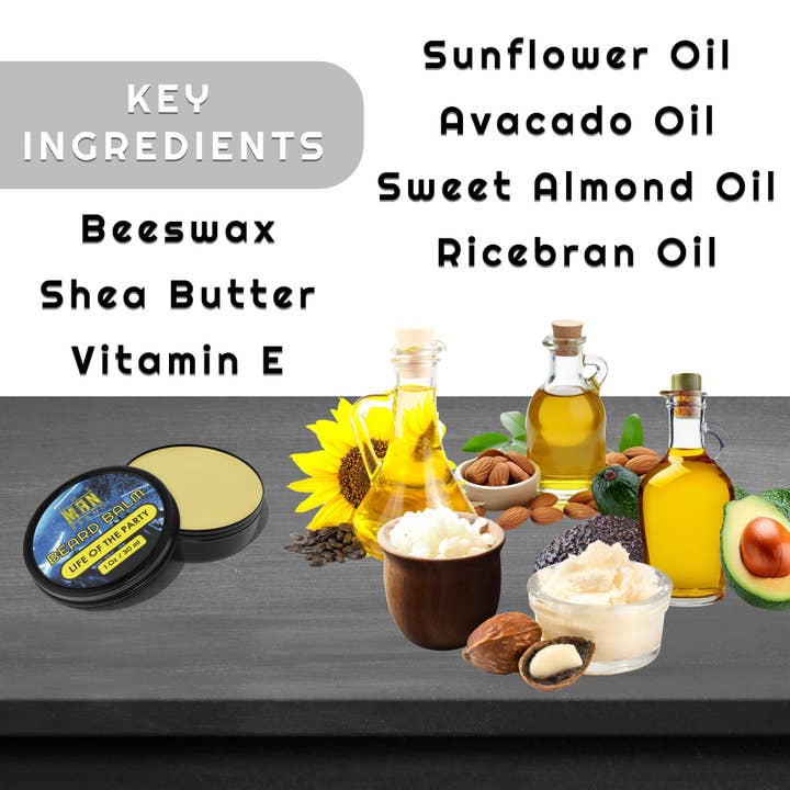 The Man Brand – wholesale Beard styling product – Life of the Party Beard Balm3