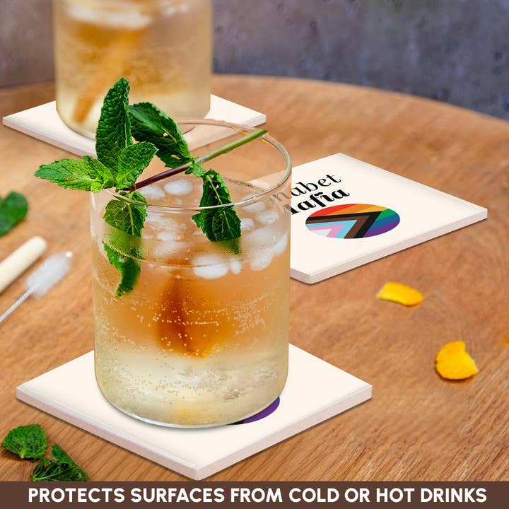 3dRose - Wholesale Coasters - 3dRose, Image of the words alphabet mafia, Coaster2