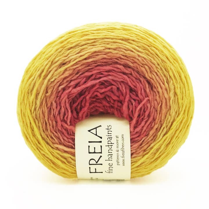 Dahlia Merino Fingering Shawl Ball for wholesale by Freia Fine Handpaint Yarns