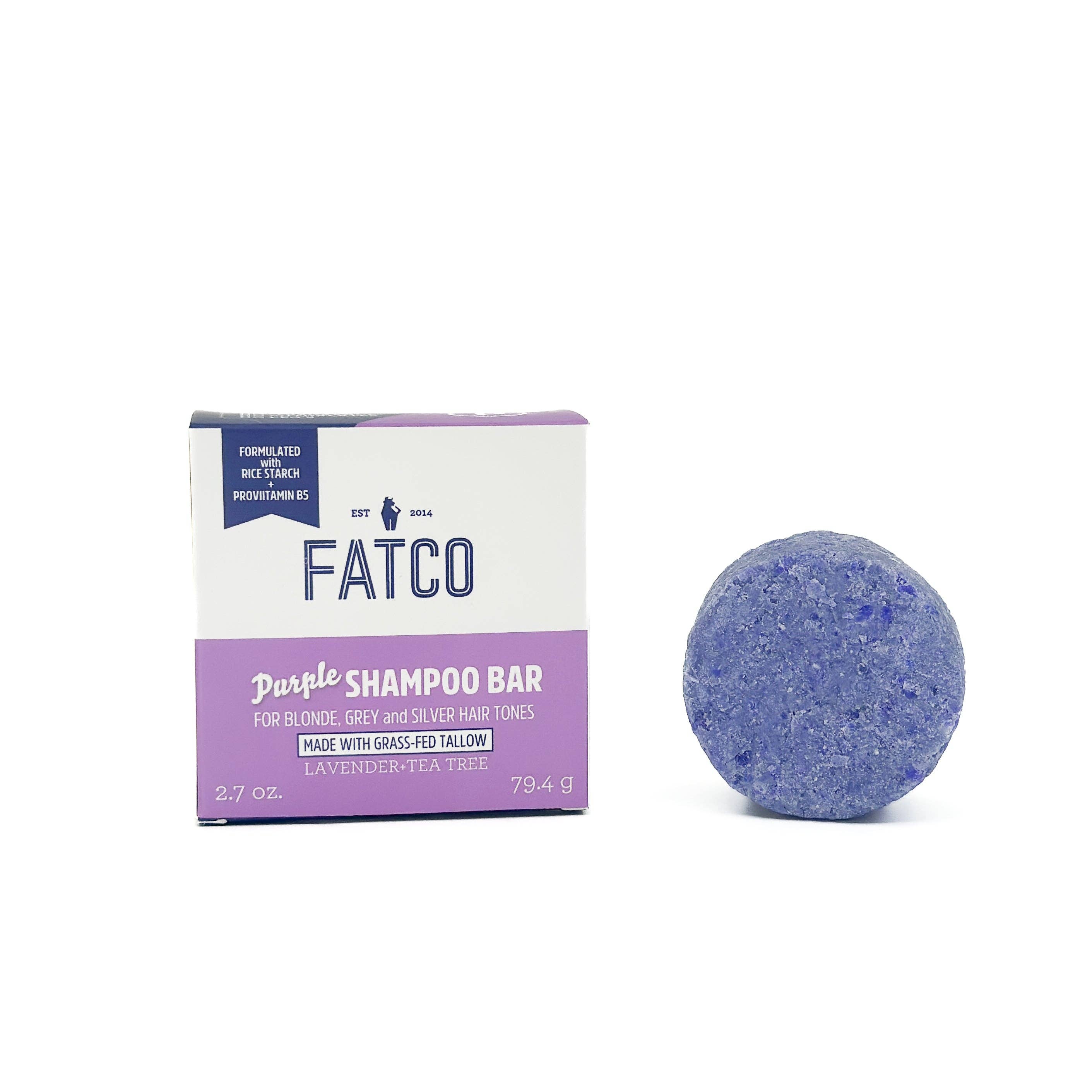 FATCO – wholesale Shampoo puck/solid shampoo – Purple Shampoo Bar1
