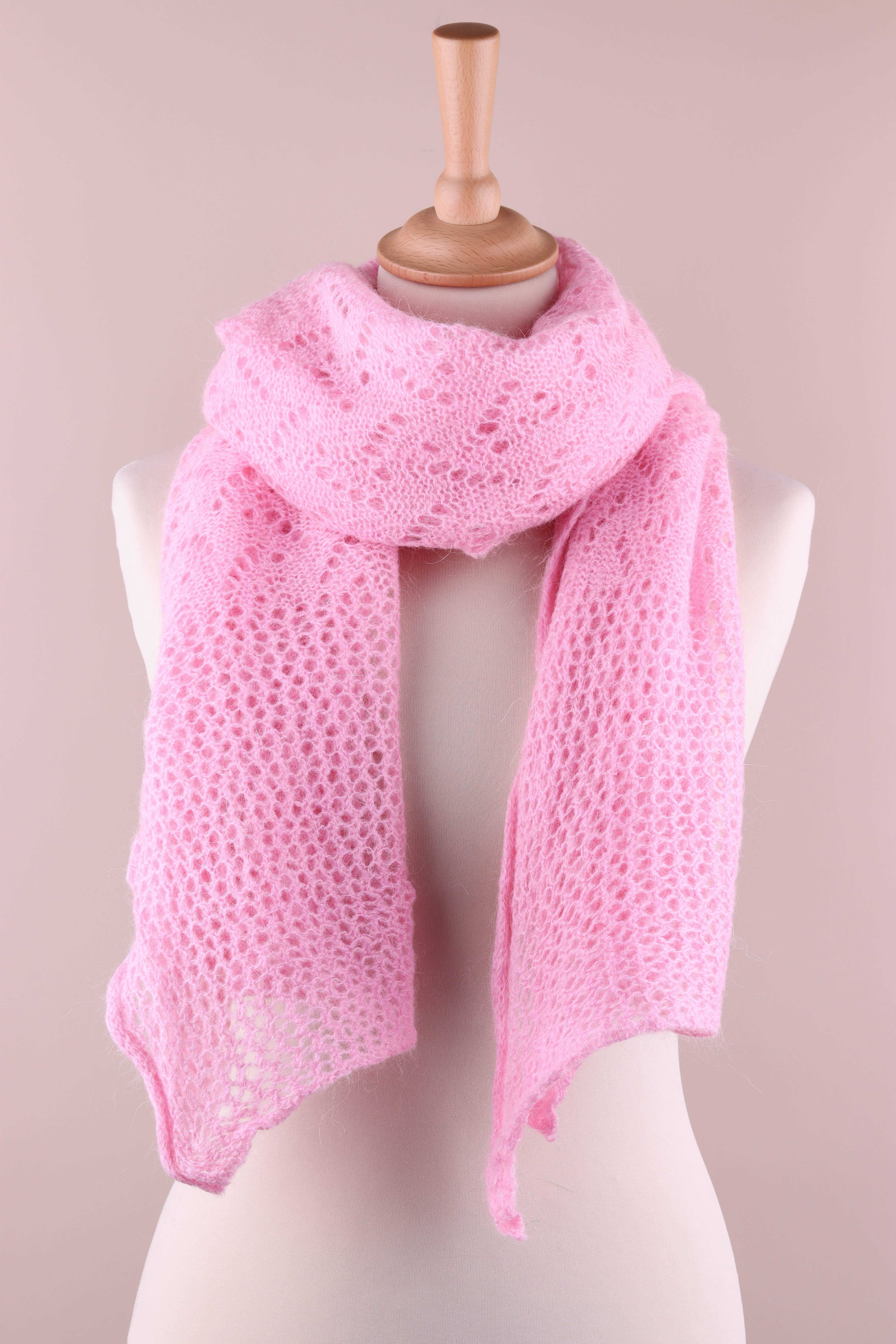 NAÏS PARIS - Wholesale Scarf - Women's - OPENWORK MOHAIR WOOL SHAWL12