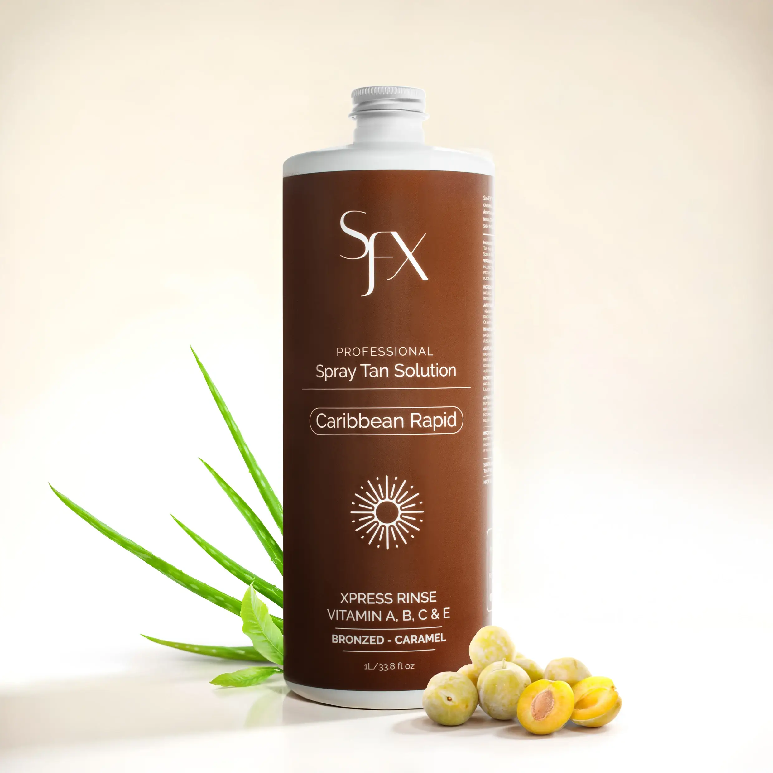 SunFX America LLC – Autobronzeador por atacado – Caribbean Rapid Spray Tan Solution-barra traseiro/Não revenda2