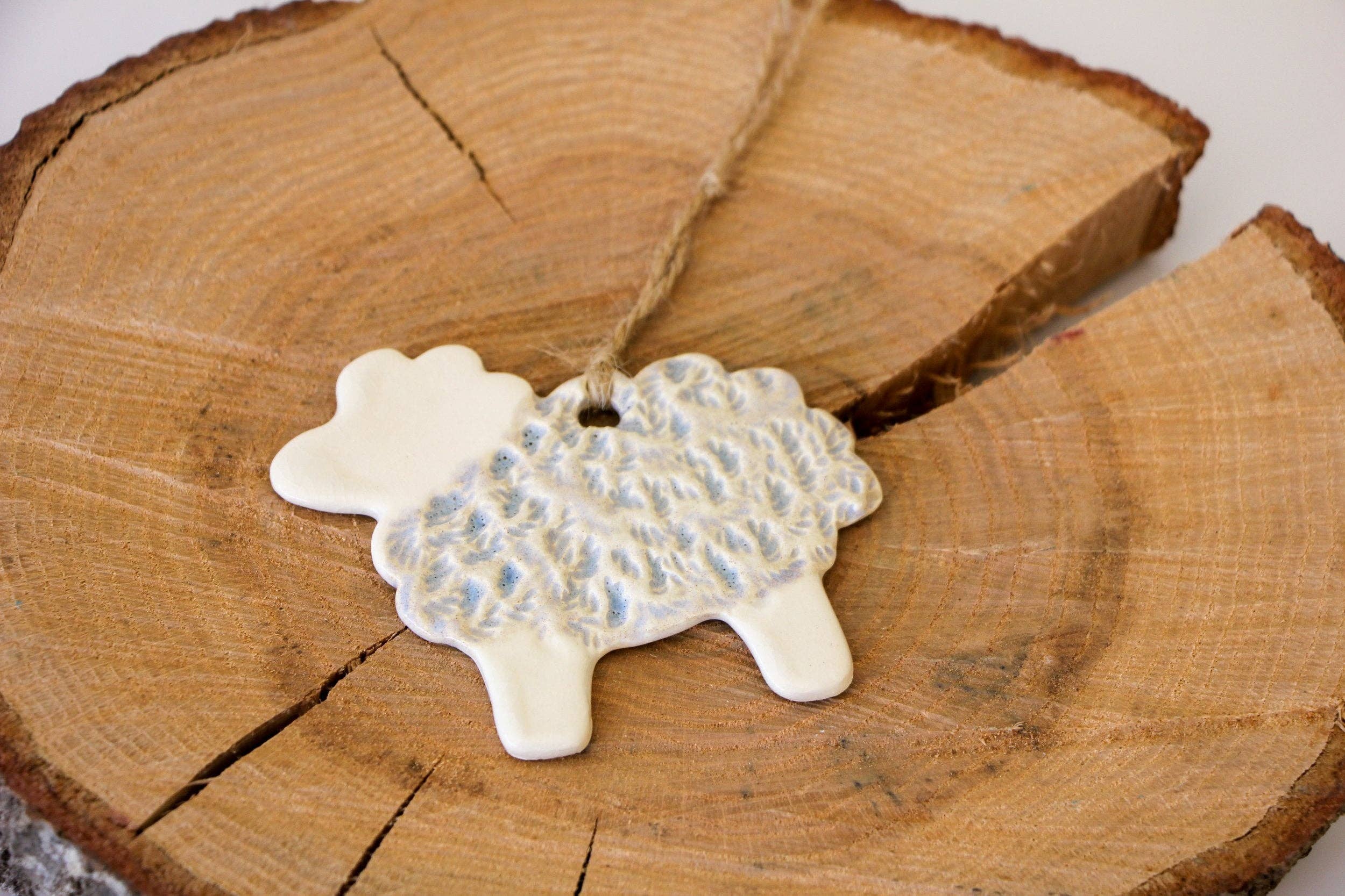 Prodigal Pottery - Wholesale Ornament - Ceramic Sheep Ornament1