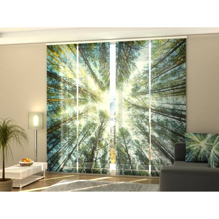 Juego de 4 cortinas tipo panel Treetops para venta al por mayor de IlyDecor