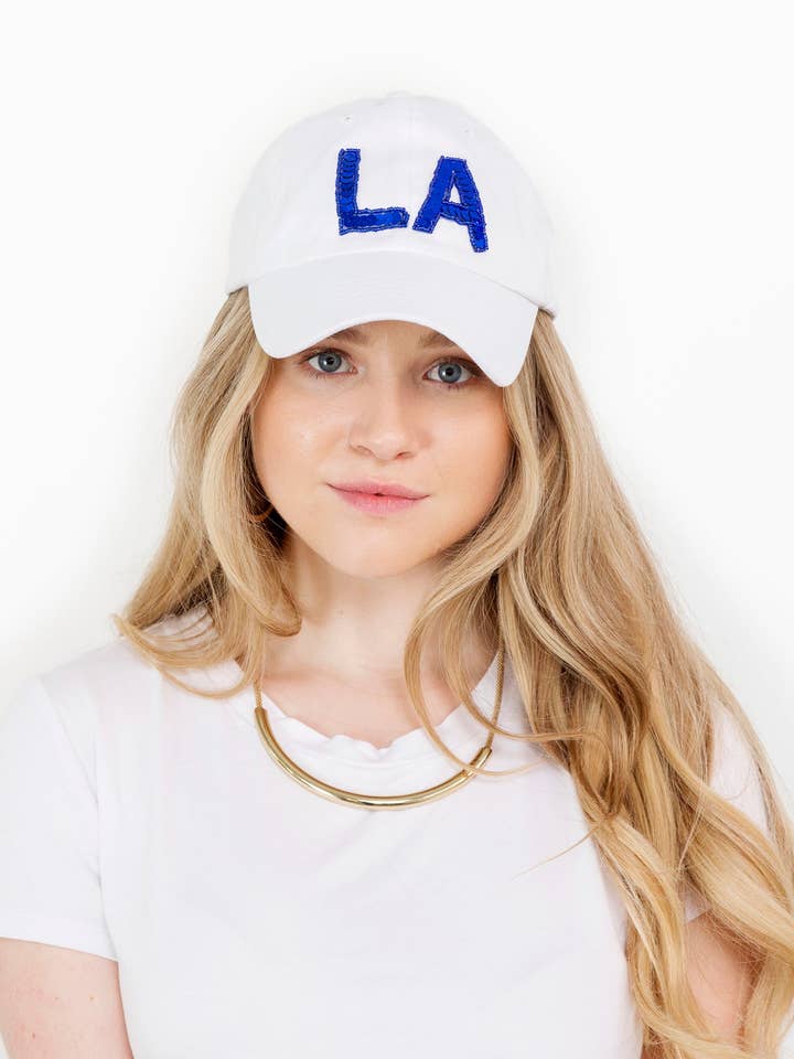 LA Sequin Baseball Hat for wholesale by Locale