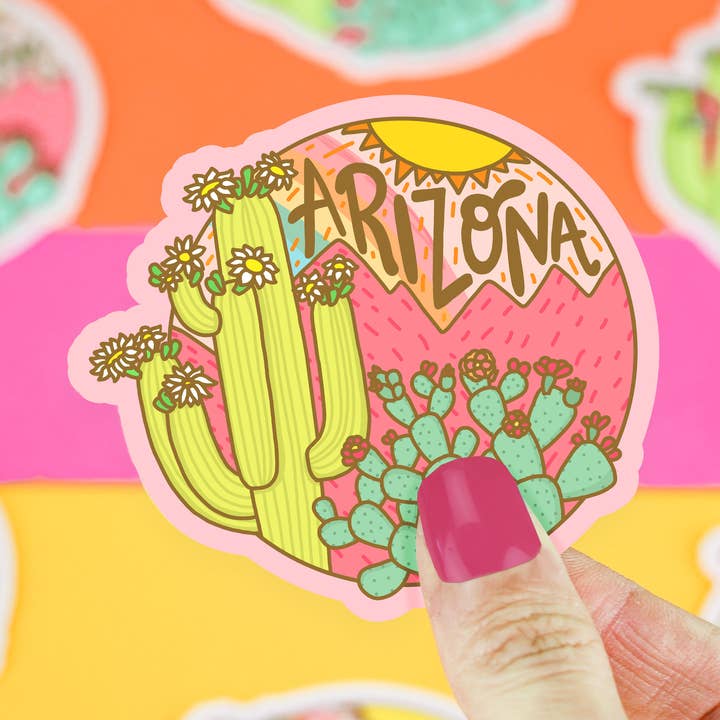 Turtle's Soup - Wholesale Sticker - Arizona Morning Desert Sunrise Landscape Vinyl Sticker0