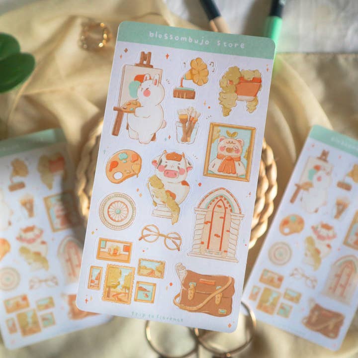 Stickersheet - Trip to Florence for wholesale by BlossomBujo Store