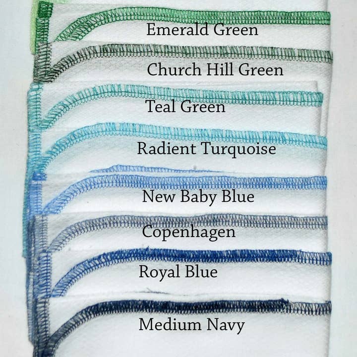 Ginas Soft Cloth Shop - Wholesale Dishcloth - White Birdseye - 11x12 Paperless Unpaper Towels 2 Ply2