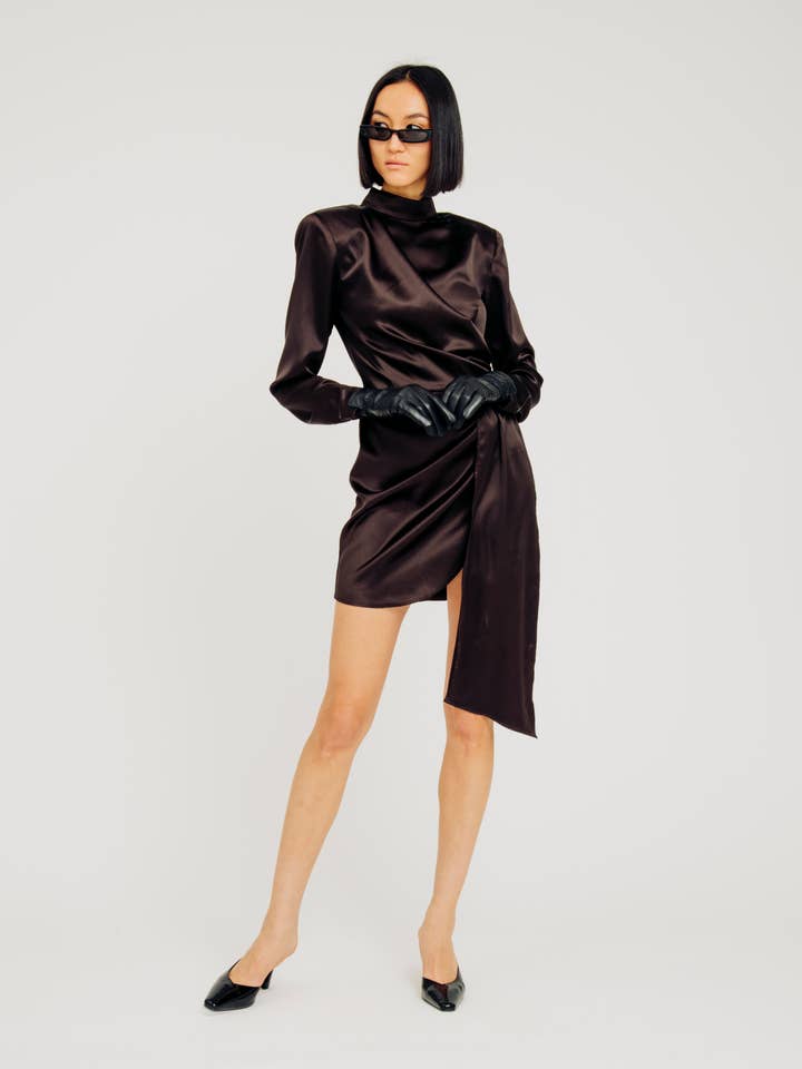 Black LARA DRESS for wholesale on Faire2