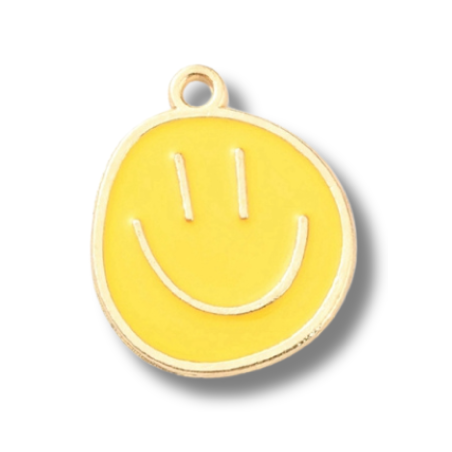 Love, Paige Designs - Wholesale Individual Charm/Pendant - Smiley Happy Face Gold Charm2