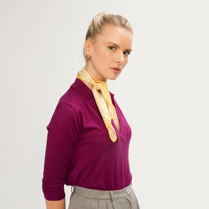 BLANCO-AMARILLO ANIDADO para venta al por mayor de Silk and River