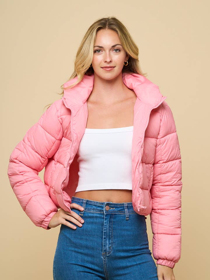 2610 - BLOCK STITCH PUFFER JACKET for wholesale by ANWND