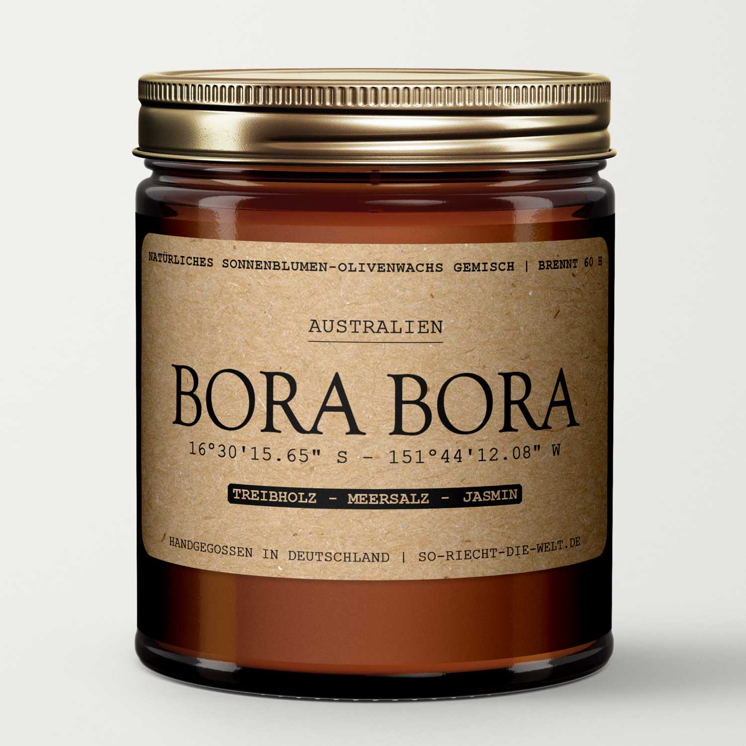 So riecht die Welt - Wholesale Jar/Filled Candle - Bora bora candle - driftwood | sea salt | jasmine3