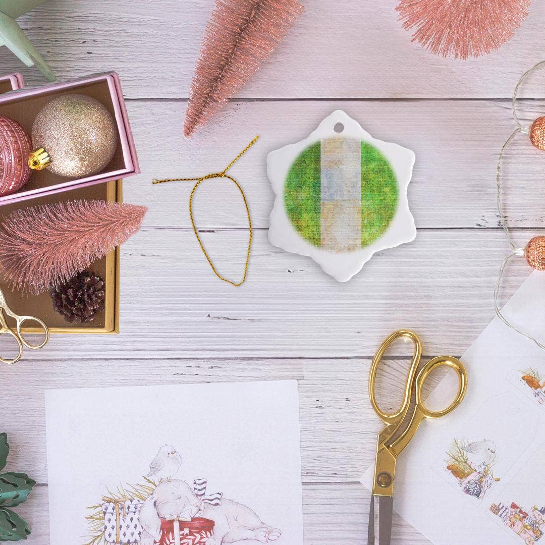 3dRose - Venta al por mayor Adornos - 3dRose, Bandera de Nigeria de estilo desgastado, adorno5