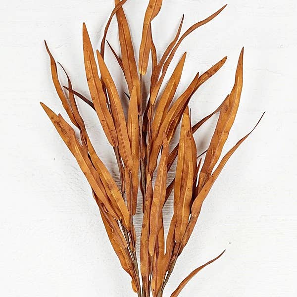 Impressive Enterprises, Inc. - Wholesale Artificial Flowers - 29583- 27in Spray-Foam Willow Leaves-Brown-1