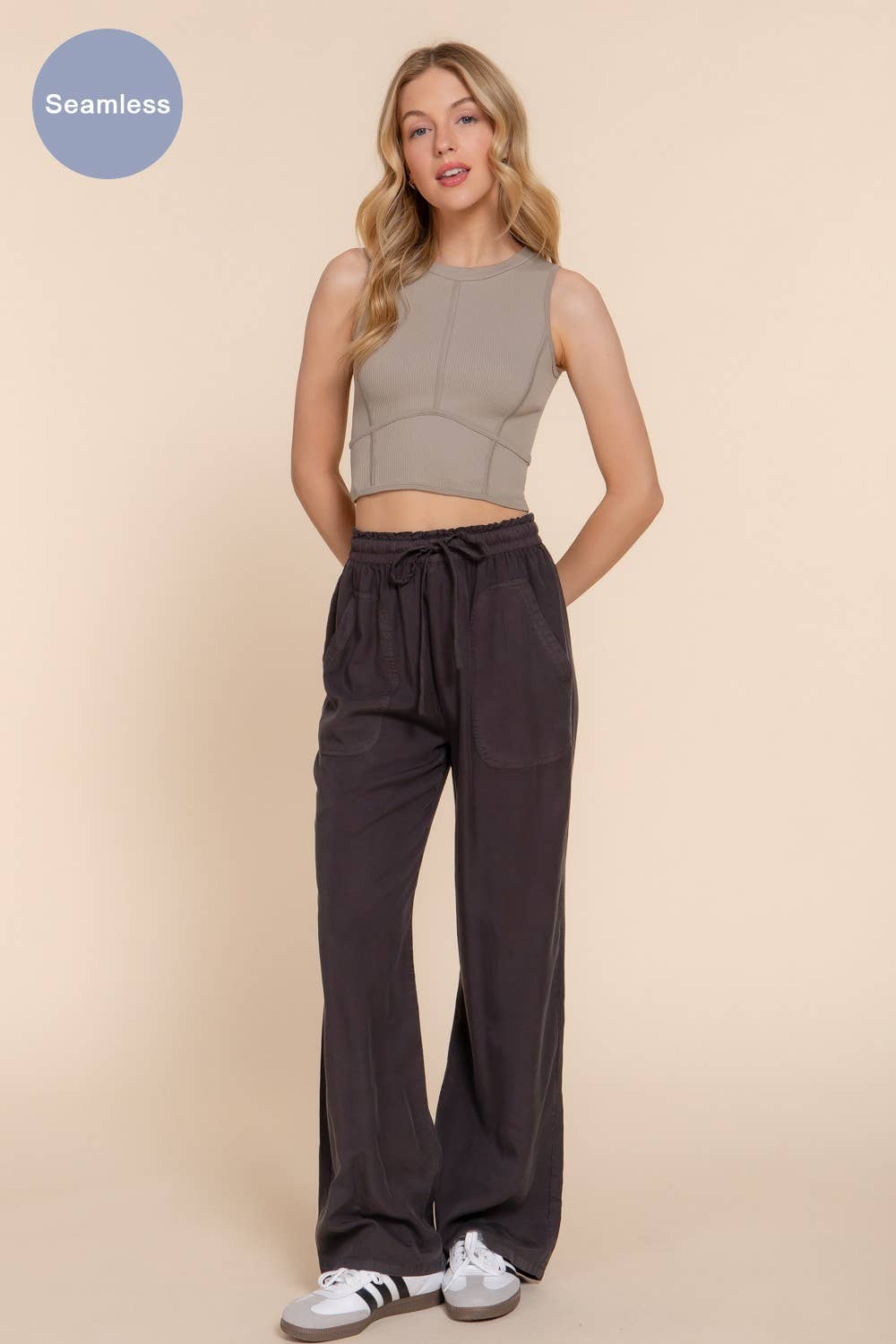 Active Basic | Active USA - Wholesale Tank Top - Women's - Corset-like Seamless Rib Tank Top14