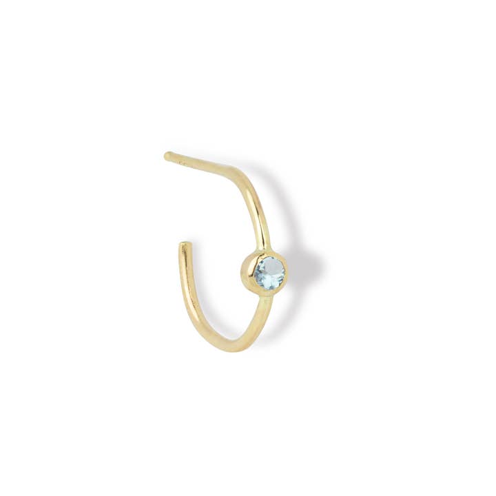 Birthstone Hoop for wholesale by Maya Brenner