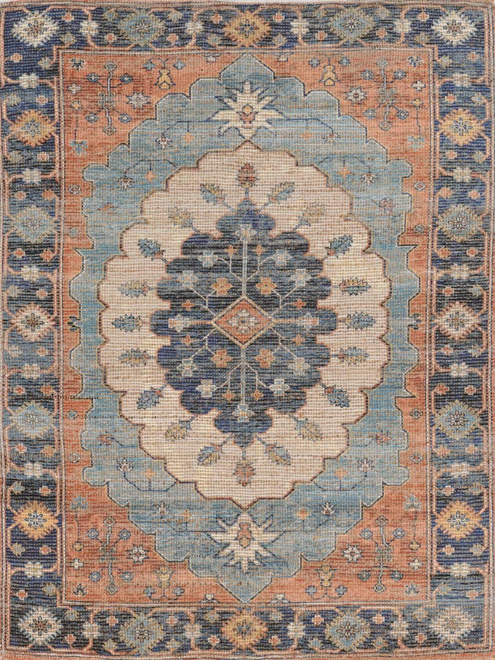 Morris 2224 blauw charisma vloerkleed voor wholesale door KAS Rugs