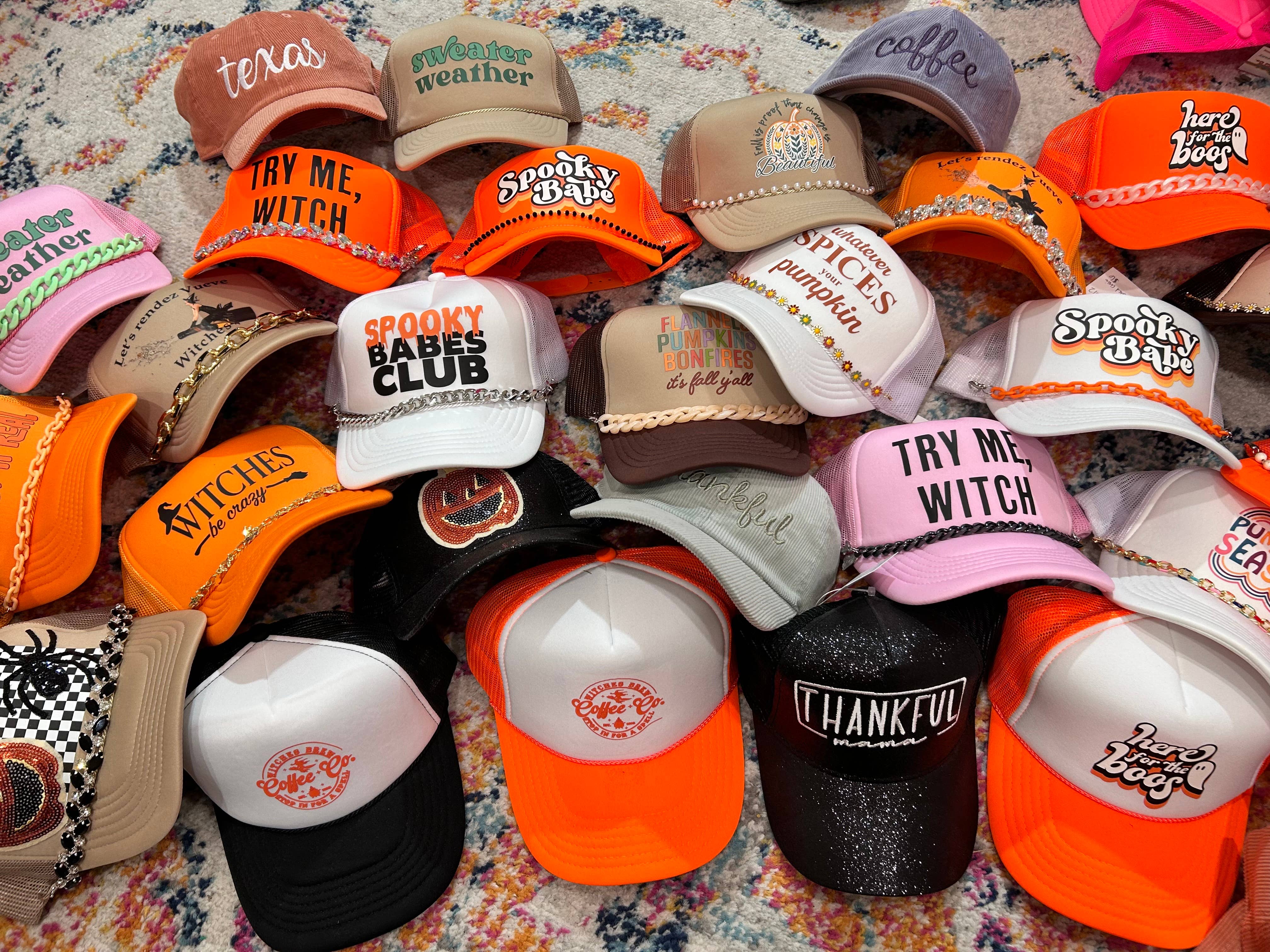 Vibes Hat Company - Wholesale Trucker Hat - Women's - Try Me Witch Trucker | Halloween Cap | Trending Fall Hats7