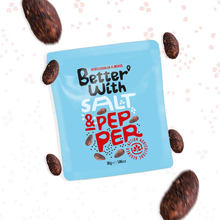 Better With Almonds - Wholesale Nuts - Almonds Better With Salt and Pepper - 30g1