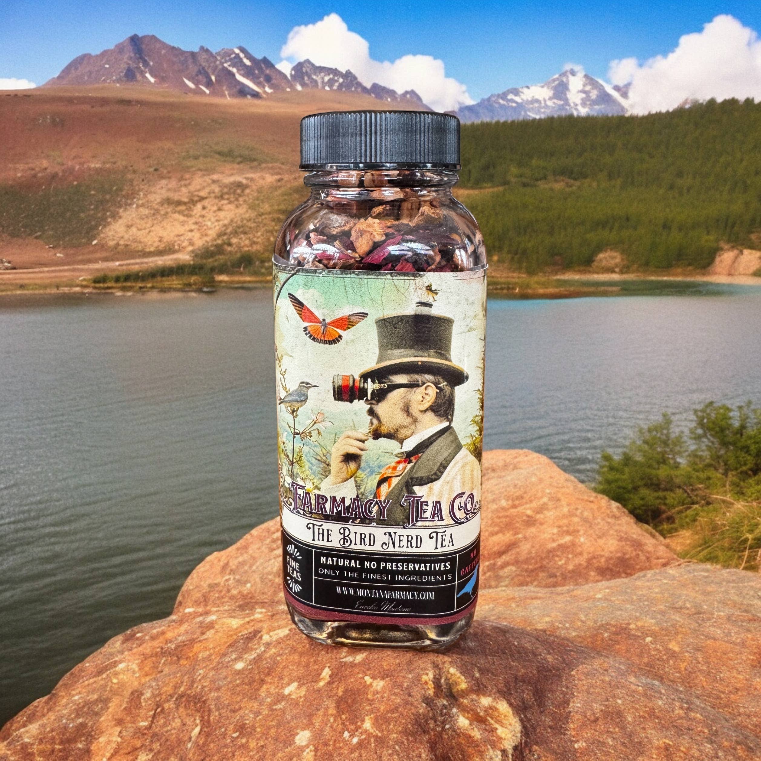 Montana Farmacy - Vendita all'ingrosso Tè sfusi - Nerd degli uccelli Birdwatching Tè All'aperto delizioso barattolo di vetro12