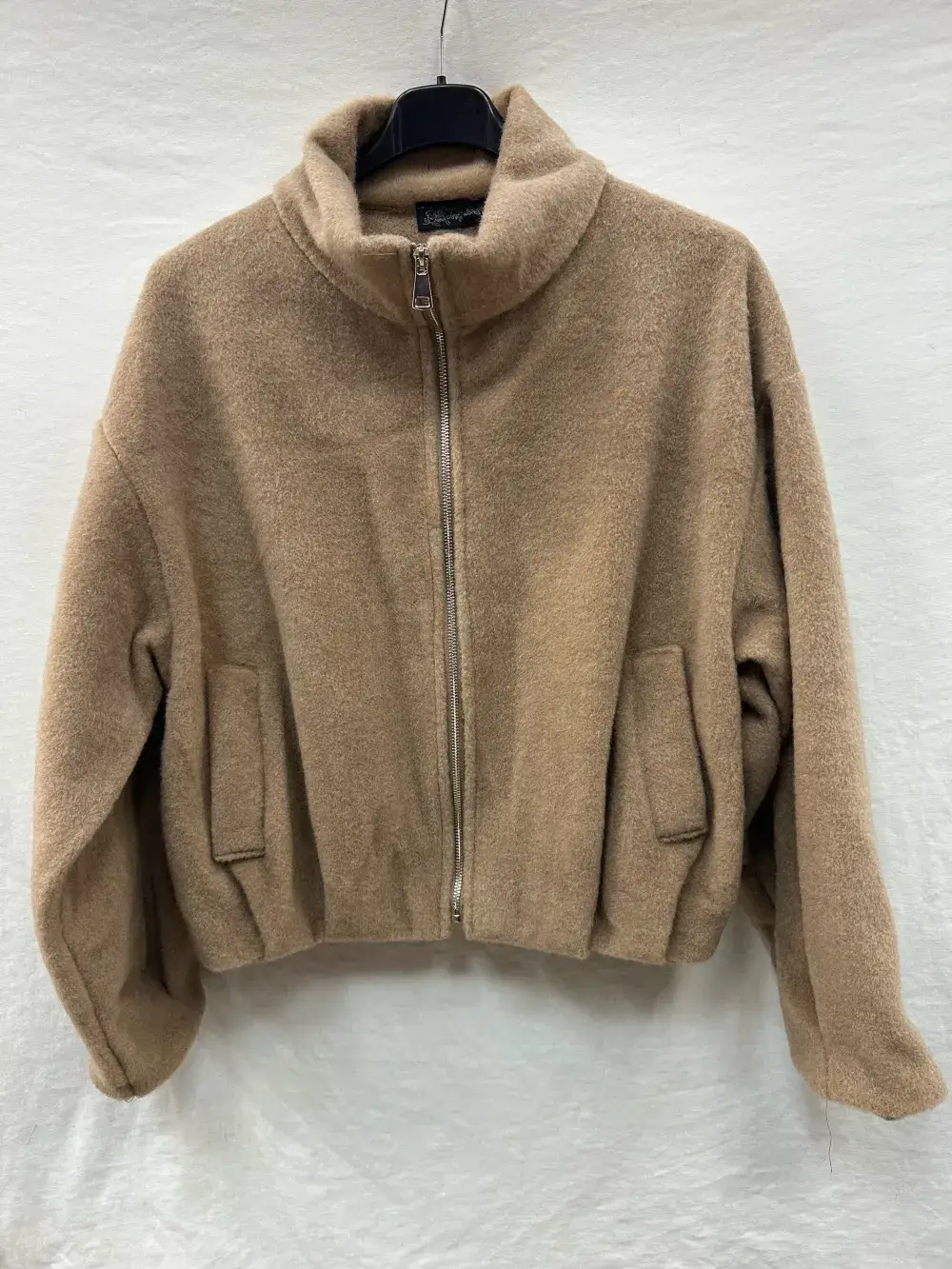 Mimi & Gogo - Wholesale Jacket - Women's - Felted Jacket With Zip @11890_VeZipFeutree1