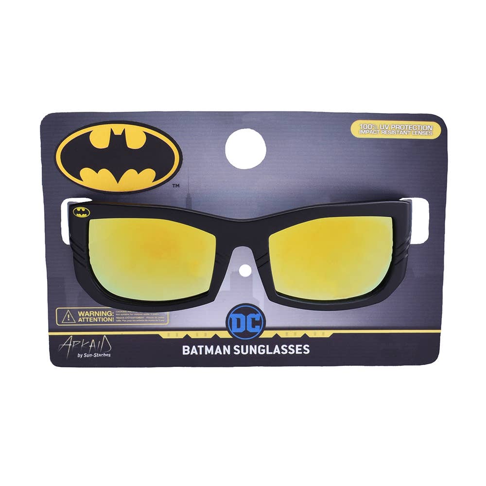 H2W dba Sun-Staches - Wholesale Sunglasses - Kids - Officially Licensed Kids Arkaid Batman Black Cutout Sunglass1