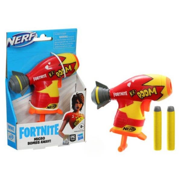 St. Louis Wholesale LLC - Wholesale Classic Toy - Kids - NERF Products - Fortnite Blasters - Micro Bombs Away - KABOO