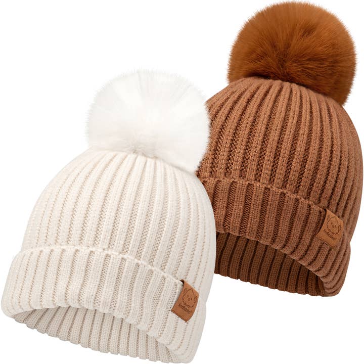 KeaBabies 2-Pack Pom Knitted Beanie and other Purchase Wholesale infant beanies. Free Returns & Net 60 Terms on Faire trending on Faire.