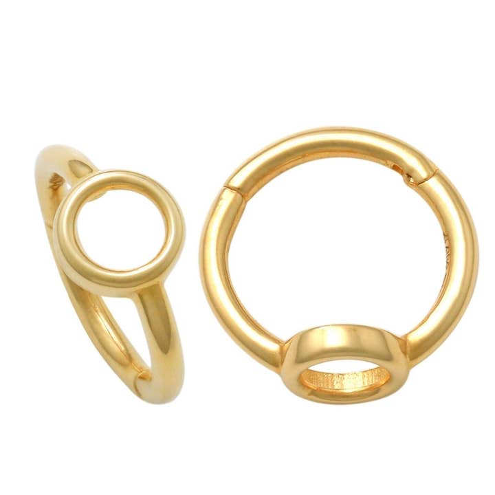 10kt Solid Gold | Septum Ring | Body Jewelry | Solid Gold | Daith Piercing | Se for wholesale by Zahav Jewelry
