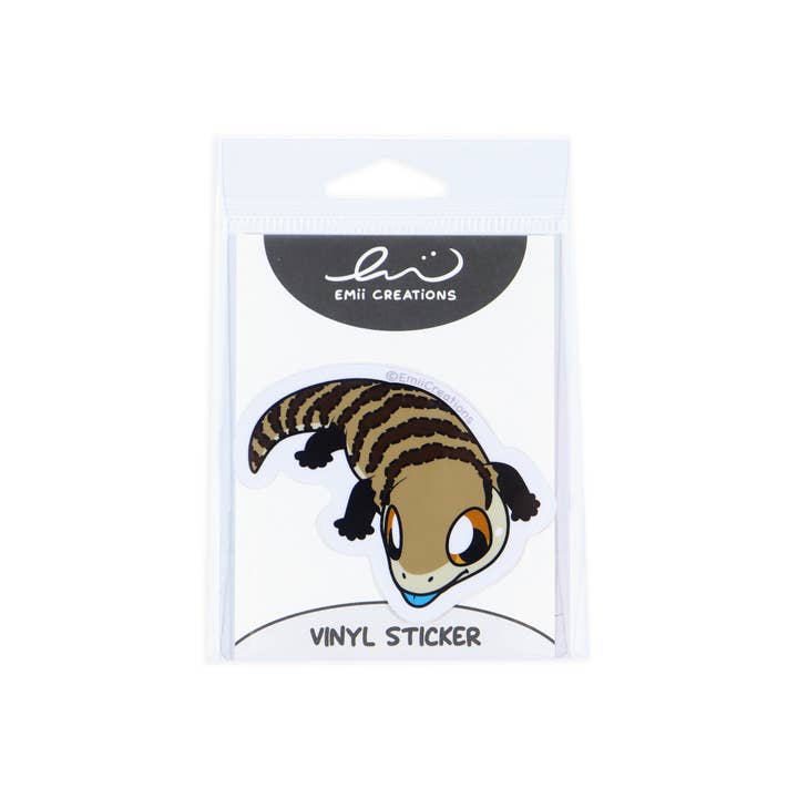 Emii Creations - Wholesale Sticker - Cute Reptile Blue Tongue Skink Sticker