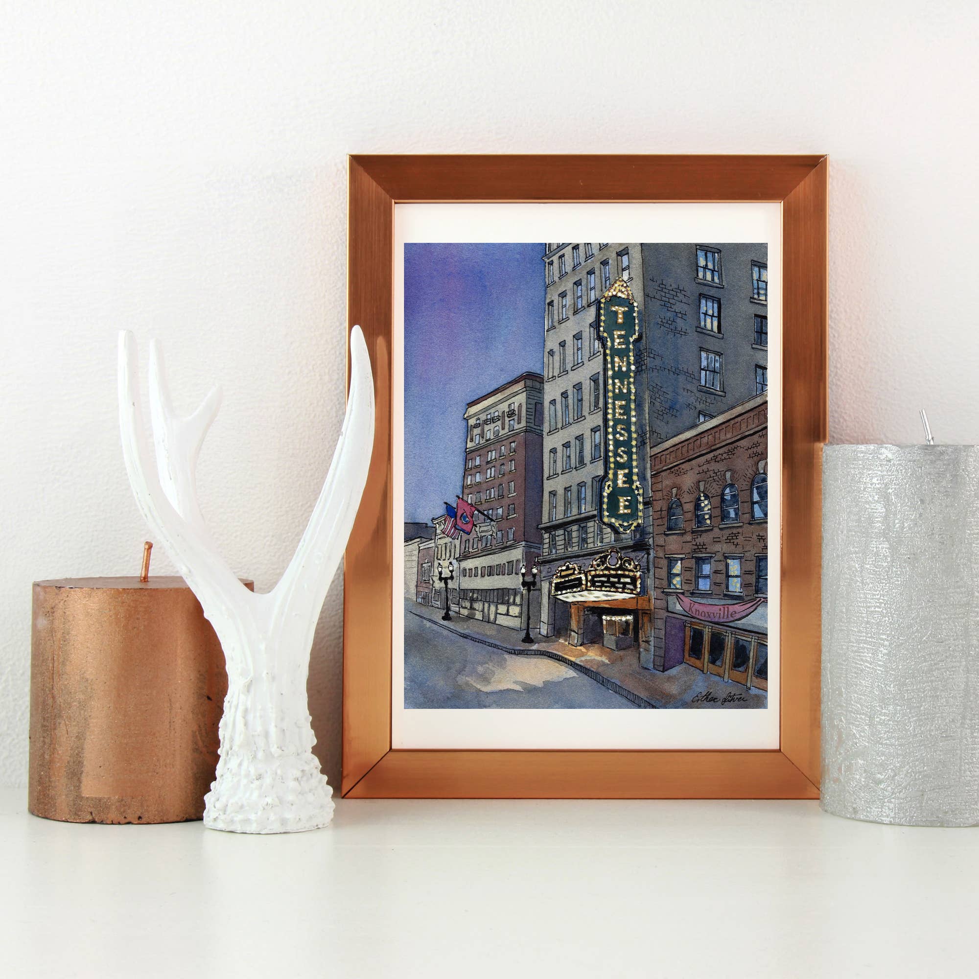 Esther Sketch - Wholesale Art Print - Tennessee Theater Art Print 8x10, Knoxville Tn5