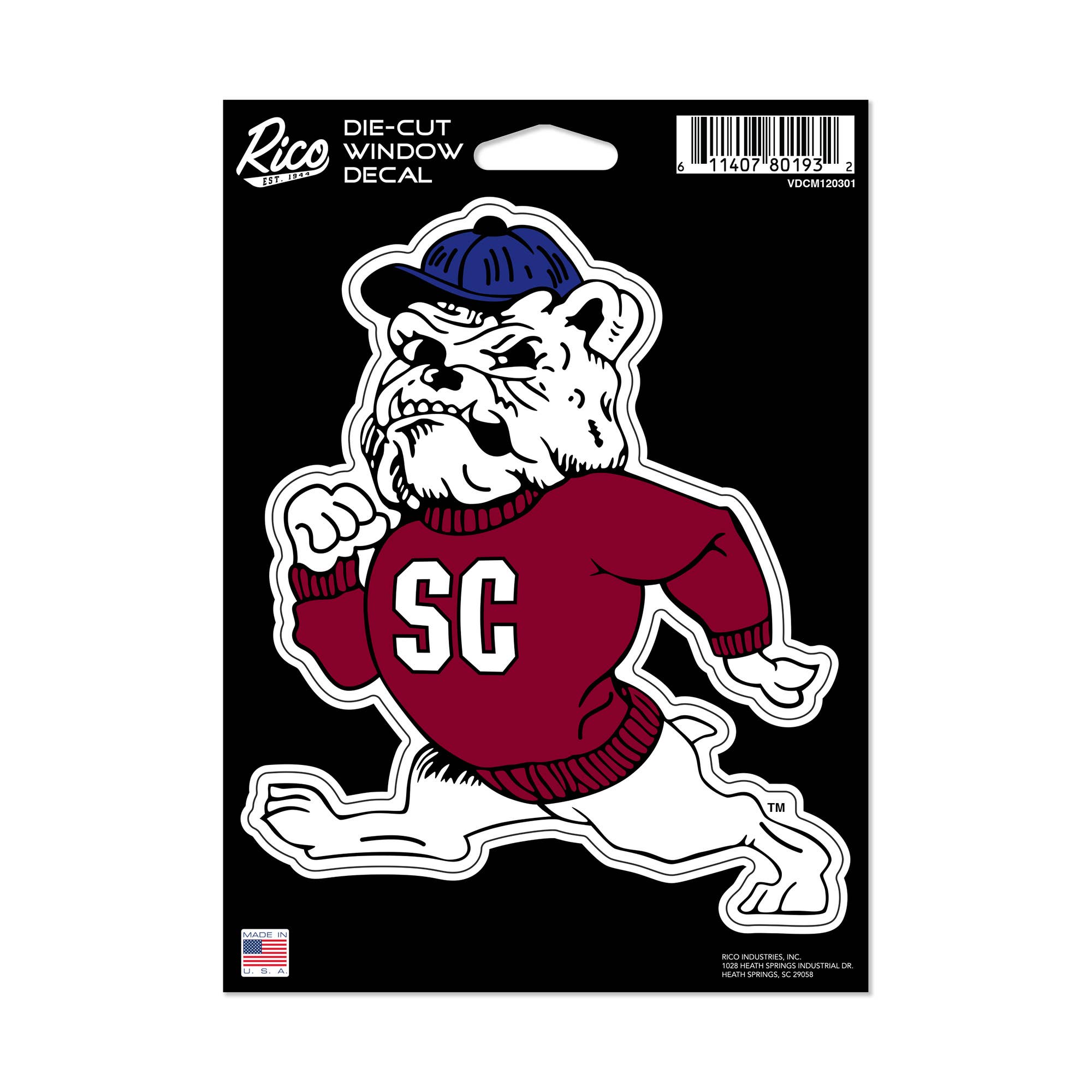 Rico Industries - Vente Breloque décorative pour voiture – unisexe - Autocollant découpé moyen NCAA South Carolina State Bulldogs0
