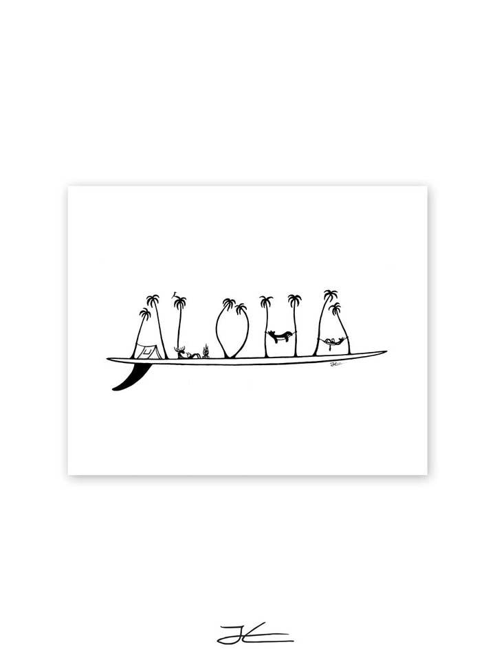 Aloha - Print/ Framed Print for wholesale by Jonas Claesson