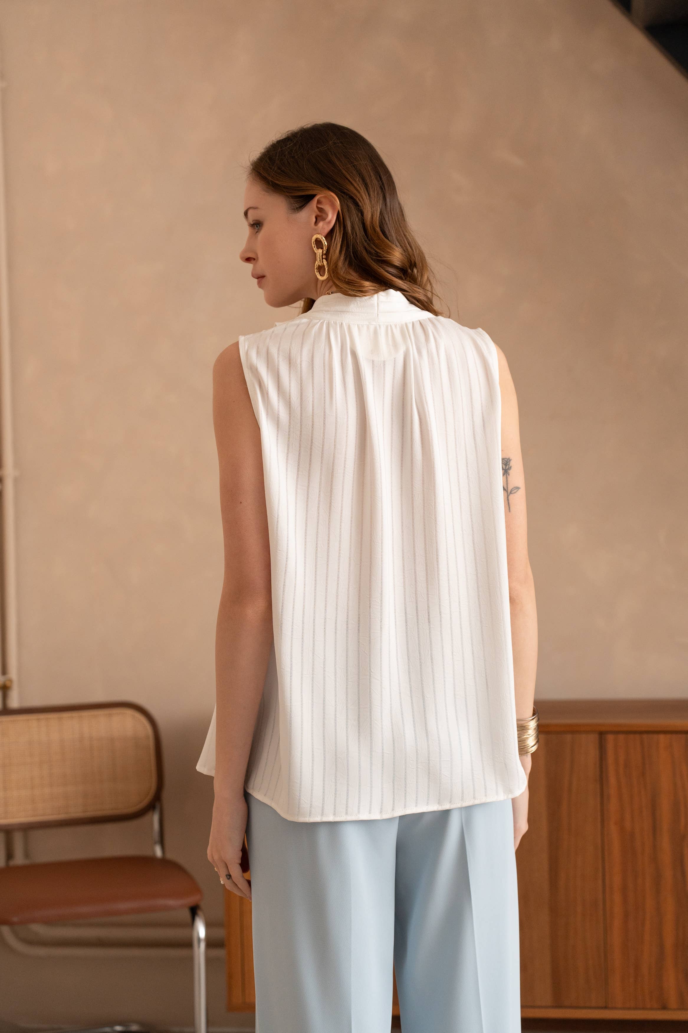 LULUMARY - Wholesale Blouse - Women's - Draped Top H71316