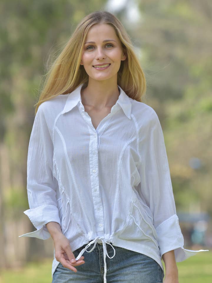 Helena Cotton Blouse for wholesale by Gretty Zueger