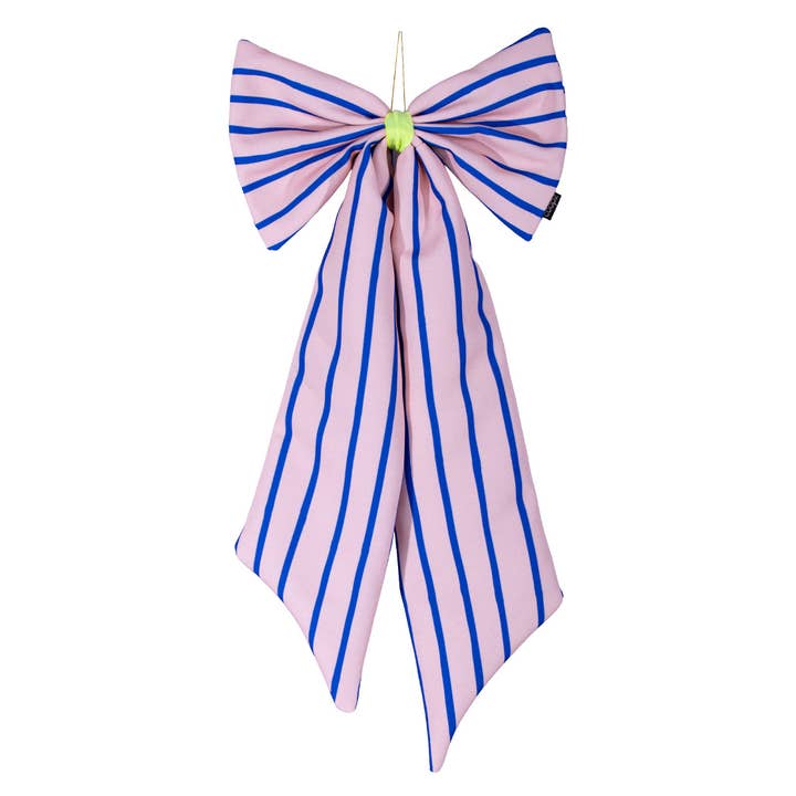 Toile à rayures étroites pêche/bleu pour la vente par coopz