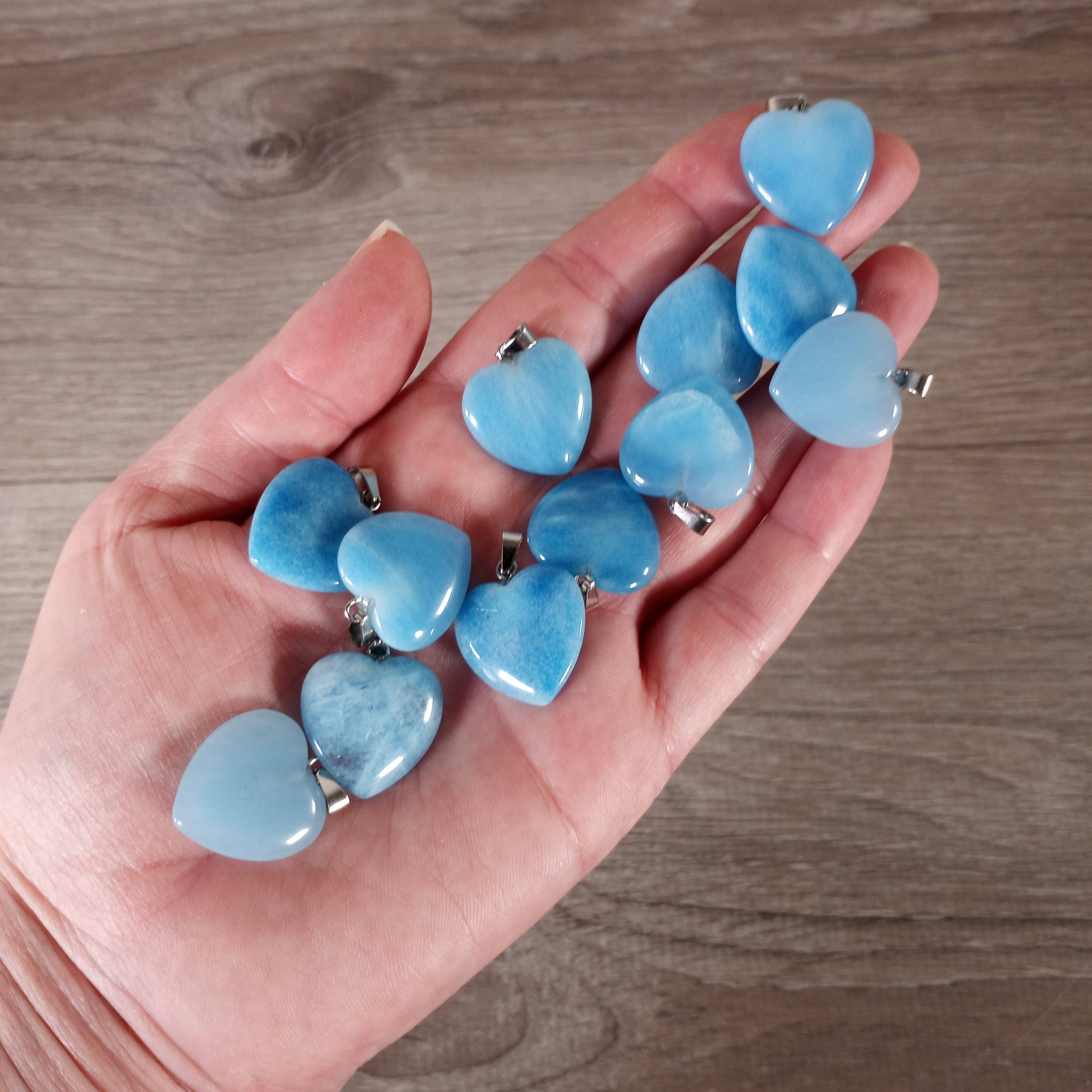 Keystone Crystals - Wholesale Individuele bedel/hanger - 20mm Edelsteen Hart Hangers – Groothandel Sieraden37