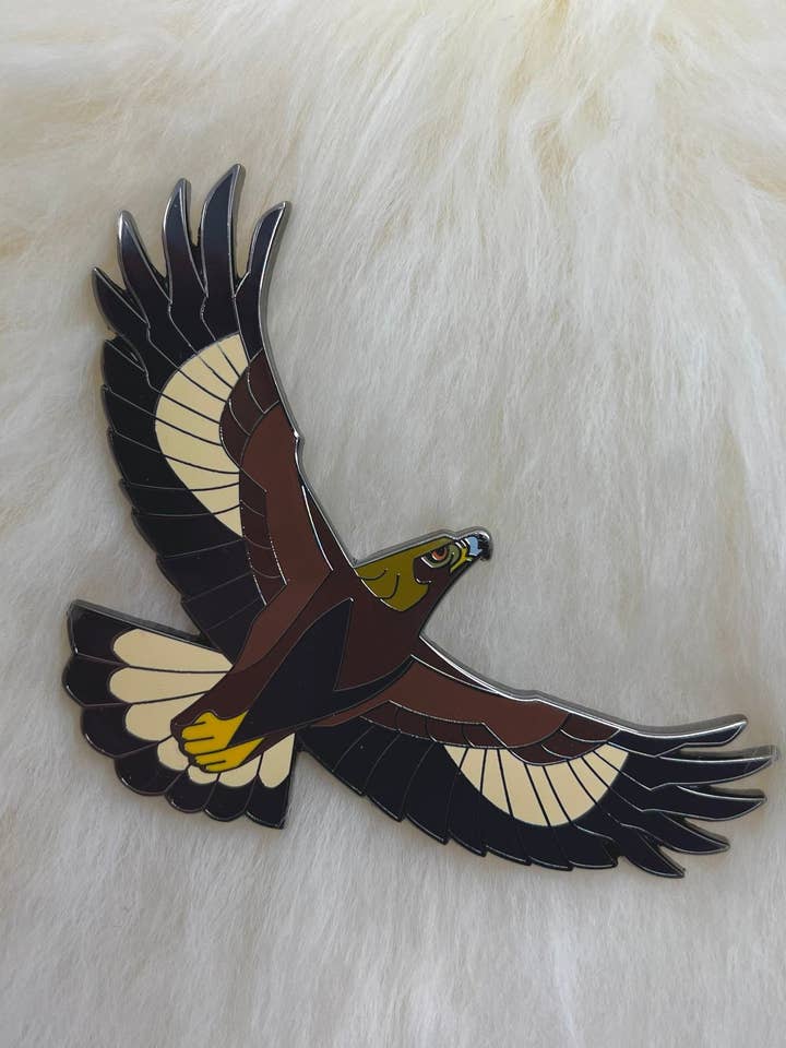 Golden Eagle Hard Enamel Pin | Eagle Pin | Bird Pin | Animal for wholesale by Roamin' Bison Workshop
