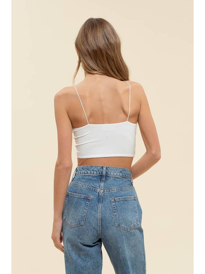 The Workshop Studio - Wholesale Knit Top - Women's - SEAMLESS CROPPED KNIT CAMI TOP