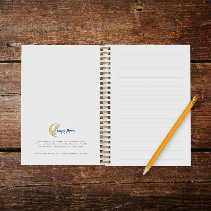 Lucid Moon Studio, LLC - Wholesale Notebook - Sun and Moon Eco-Friendly Spiral-Bound Notebook