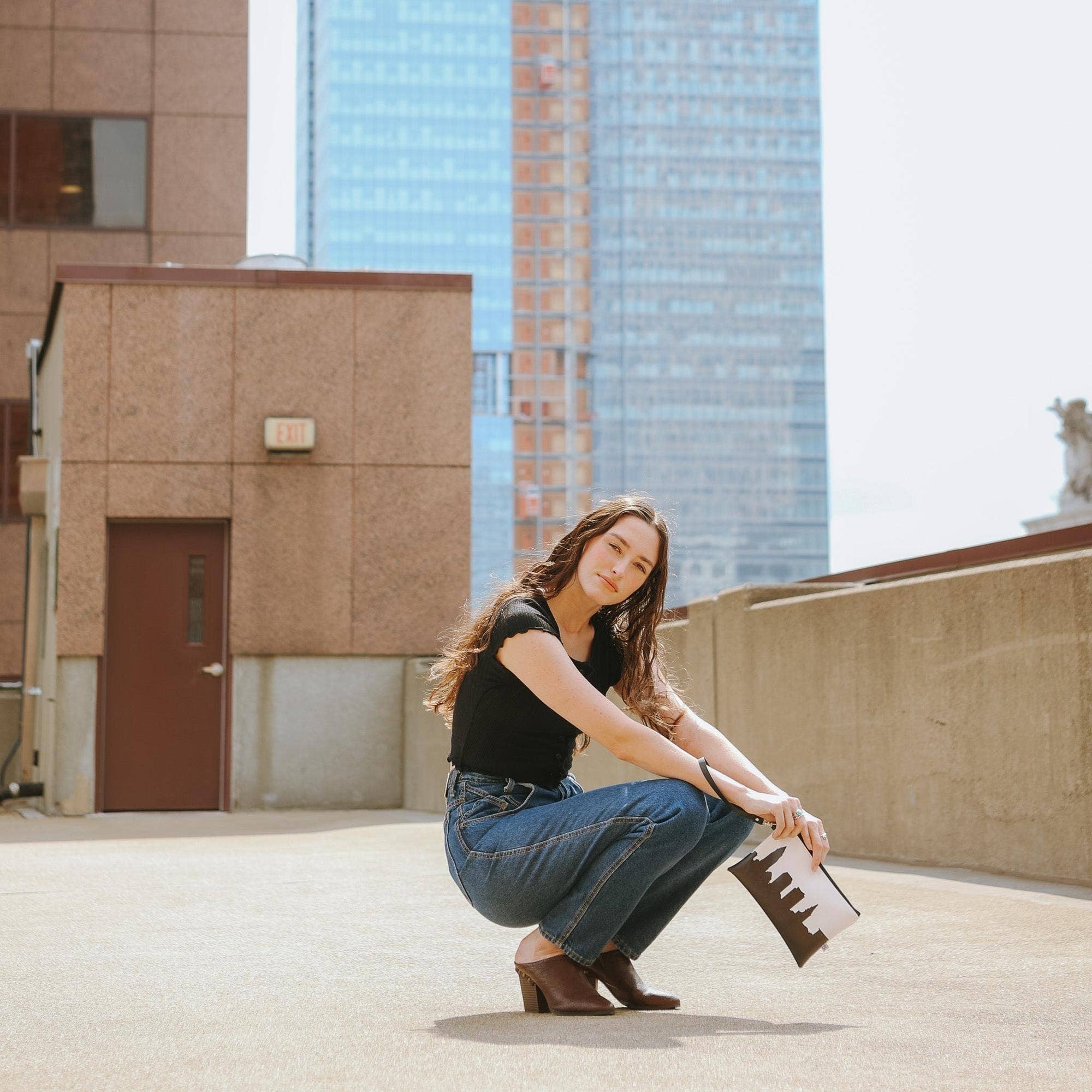 Anne Cate – Großhandel Clutch – Damen – Cleveland OH Skyline Handgelenktasche Clutch Tasche1