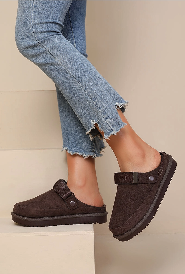 No Doubt Shoes - Wholesale Slippers - Women's - WOMENS SLIP ON FAUX FUR LINED COZY SLIPPERS MULES SLIDERS26