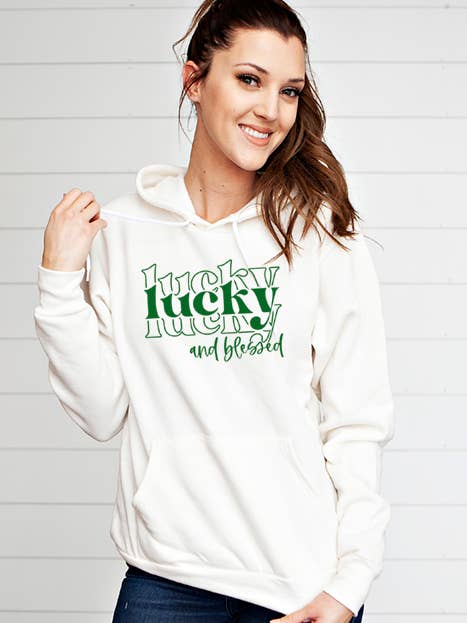 Lucky and Blessed Hoodie for wholesale by Wildberry Waves